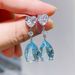 Cao Shi's Exquisite Sea Blue Treasure Color Crystal Zircon Summer New Product Light Luxury Pear Shaped Droplet Earrings_ipsvogv.com