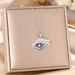 Devil's Necklace, Female Full Diamond Eye Pendant, Titanium Steel Lock Chain, Non Fading, Personalized Trendy Neck Chain_ipsvogv.com