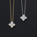 Unisex zircon four leaf clover pendant necklace female fashion simple crystal clavicle chain jewelry_ipsvogv.com