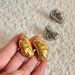 Spot Real Gold Electroplated Titanium Steel Pea Pod OOTD Gold And Silver All Match Earrings_ipsvogv.com