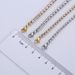 AML Women's Hip Hop Stainless Steel 3mm 4mm White Diamond Tennis Necklace_ipsvogv.com