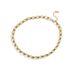 Ins Fashion Simple Temperament Thick Chain Couple Jewelry Titanium Steel Gold Ring Interlocking Bracelet For Women_ipsvogv.com