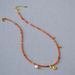 French Niche Design, Artistic Red Bead Asymmetrical Gold Coin Pendant, Simple Temperament Necklace, Collarbone Chain_ipsvogv.com