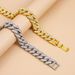 Hip Hop Men's Full Diamond Bracelet Environmentally Friendly Electroplating Hiphop Domineering Bracelet Jewelry_ipsvogv.com