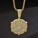 Instagram hip-hop men's necklace, niche snowflake full diamond design, Cuban personality versatile internet celebrity_ipsvogv.com