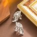 Silver Needle Exaggerated Elegant Wind Leaf For Women, Small And Trendy, High End, Plated With Genuine Gold Earrings_ipsvogv.com