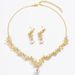 Professional Pearl Earrings, Necklace, Bracelet, Three Piece For Women's Jewelry Set_ipsvogv.com