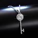 Simulated Mosan Diamond Key Necklace Women's Classic One carat Pendant Fashion Jewelry Kwai Live Broadcast_ipsvogv.com