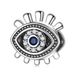 Women's Jewelry Bracelet Diy Blue Zircon Hollow Beads Turkish Eye S925 Sterling Silver Beads Evil Eye Silver Accessories_ipsvogv.com
