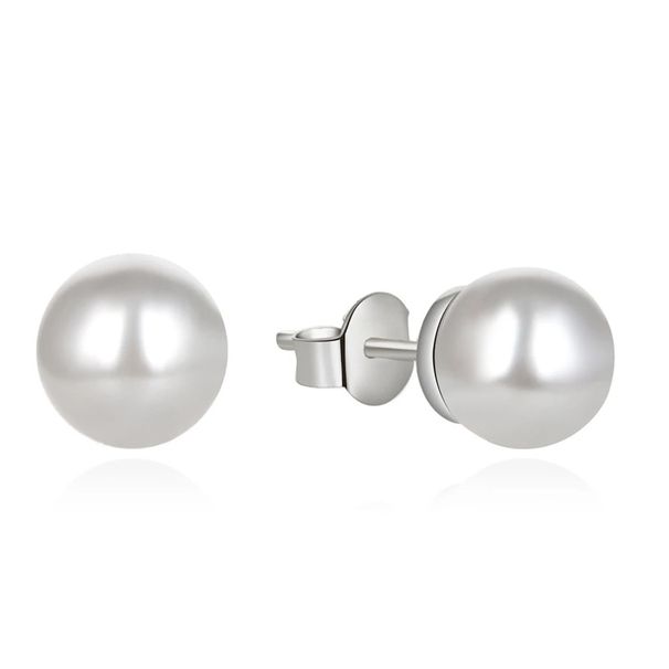 Pearl Earrings For Women Sterling Silver Light Luxury High End Retro Round Large Earrings Earrings_ipsvogv.com