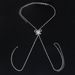 jewelry sexy butterfly rhinestone Back chain cross wedding full diamond body chain Back chain_ipsvogv.com