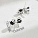 Ins Fresh College Style Butterfly Knot Inlaid Zircon Simple Asymmetric Design High End Earrings_ipsvogv.com