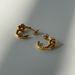 Fashionable Real Gold Electroplated INS Titanium Steel Knotted Fashion Niche Earrings_ipsvogv.com