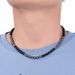 6mm Black Magnet Frosted Bead Necklace, Men's And Women's Natural Stone Couple Accessories_ipsvogv.com
