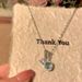 Clear Cold Water Blue Zircon For Women, Light Luxury, High-end, Niche, Collarbone Chain Temperament, Exquisite Full_ipsvogv.com
