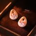 Natural Pearl Enamel Earrings Medieval Style Oil Painting Frame Earrings Monet Garden High End Niche Female Earrings_ipsvogv.com
