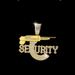 New Sniper Gun SEURITY Letter Small Personality Fried Dough Twists Chain Pendant Jewelry_ipsvogv.com