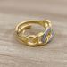 French Vintage Cuban Chain Internet Famous, Same Style Ring, Diamond Studded Women's Ring_ipsvogv.com