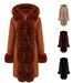 Women's Clothing Women's autumn and winter fleece cotton coat women's detachable fur collar warm party overcome_ipsvogv.com