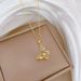 】 Threaded 【 Sky Butterfly Light Luxury Charm Gorgeous Full Diamond Necklace Women's Versatile Clavicle Titanium Steel 【 】_ipsvogv.com