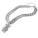 Fashion Rhinestone Bear Pendant Necklace Exaggerated Retro Diamond Cuban Clavicle Chain_ipsvogv.com