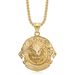 New Hip-Hop Jewelry Stainless Steel Gold-Plated Lion Head Pendant Necklace_ipsvogv.com