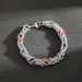 Blue Inlaid Titanium Steel Necklace, Male Niche Design, Hip-hop Style, Thick Collarbone Chain, Couple Accessories_ipsvogv.com