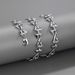 Geometric Z Letter Bracelet Cuban Titanium Steel Non-Fading Hip-Hop Trendy Couple Gift For Boyfriend_ipsvogv.com