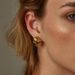 Women’s Jewelry Set Fashion New Gold Multi Layer Geometric Interlaced Winding Shape Earrings Ins Irregular Line Earrings_ipsvogv.com