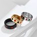 Men's Jewelry Spades Hearts Plum Blossom Squares Playing Card Pattern Titanium Steel Rotatable Ring_ipsvogv.com