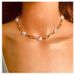 Fashion Square Box Necklace Bohemian Style Special Shaped Pearl Clavicle Necklace For Women_ipsvogv.com