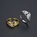 Unisex Luxury Diamond Zircon CZ Butterfly Wings Ring Open Design Hand Jewelry Gold And Silver Color Adjustable_ipsvogv.com