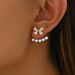 Simple, Fresh And Sweet Earrings For Women, Versatile, Inlaid With Zircon, Bow Design, Pearl Earrings, Forest Earrings_ipsvogv.com