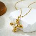 High End Fashion Necklace Real Gold Niche Personality Light Luxury Gemstone Cross Necklace For Women_ipsvogv.com
