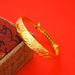 12mm Brass Gold-plated Push-pull Vietnam Sha Jin Women's Lucky Word Dragon And Phoenix Wide Face Bracelet, Women_ipsvogv.com