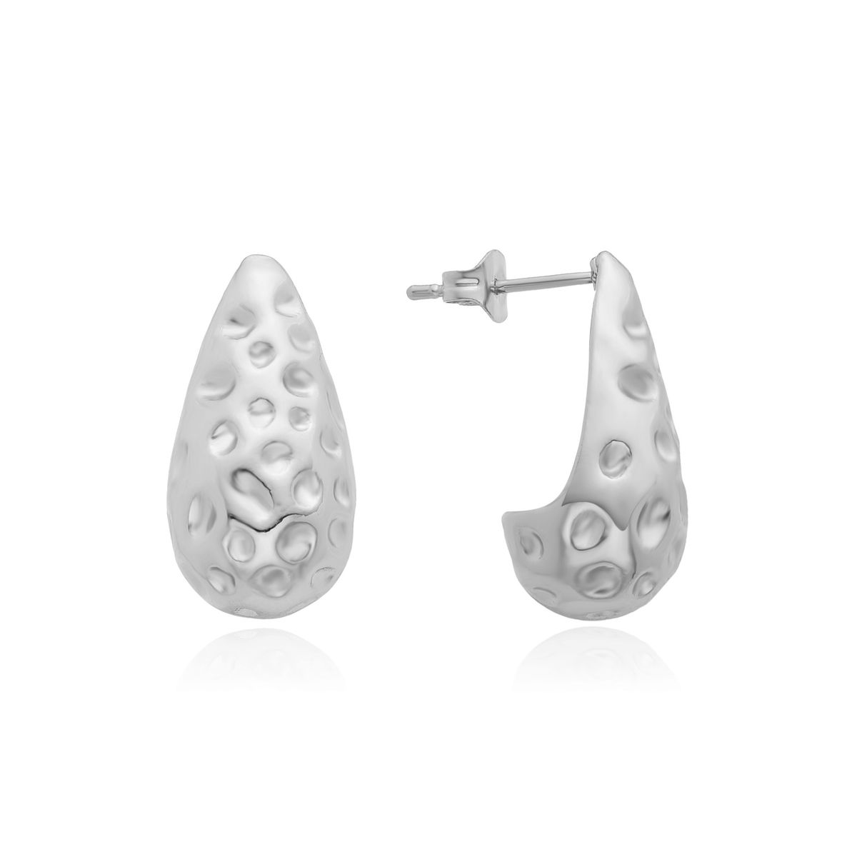 Women’s Jewelry Set Fashion Copper Plated Real Gold Metal Style Teardrop Shaped Earrings Niche Design Irregular Earrings Jewelry_ipsvogv.com