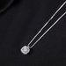 S999 Pure Silver Necklace, Geometric Small Square Candy Pendant, Fashionable Internet Celebrity, Same Style Collarbone_ipsvogv.com