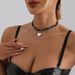 Multi-layer Glass Rice Bead Necklace, Female Love Pendant Wrapped Around Light Luxury Long Fringed Collarbone Chain_ipsvogv.com