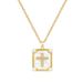 Pearl 【 】 Cross Light Luxury Charm Gorgeous Full Diamond Necklace Women's Versatile Clavicle Titanium Steel Chain 【 】_ipsvogv.com