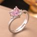 2025 New Women's Design Geometric Diamond Set Round Beads Cold Wind Open Ring For Women_ipsvogv.com