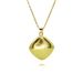 Fashion Hot Selling Water Drop Necklace Copper Hand Polished Vacuum Furnace Electroplating Three Dimensional Love Water Drop Necklace_ipsvogv.com