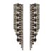 Long diamond glass earrings, high end earrings catwalk style, Cute Earrings_ipsvogv.com