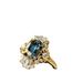 zircon Ring With Gold Plating And Irregular Sea Blue Inlaid Women's Jewelry_ipsvogv.com