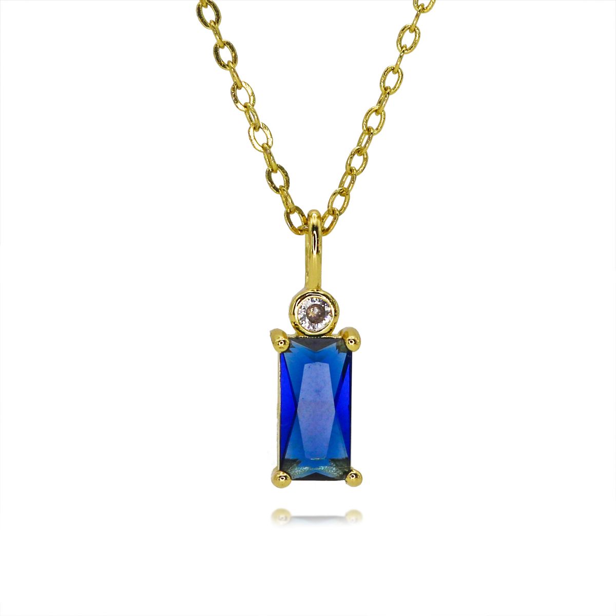 Retro Rectangular Necklace Emerald Square Zircon Necklace Literary Light Luxury Style Niche Design Necklace_ipsvogv.com