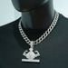 USD $Symbol Muscle Money Bag Pendant MONEY POWER Hip Hop Necklace Men's Accessories_ipsvogv.com
