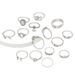 New Open Joint With Hollow Diamond Heart Ring Set Of 15 Jewelry Accessories_ipsvogv.com
