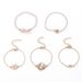 New Love Map Turtle Hollow Pink Beaded 5-piece Set Bracelet_ipsvogv.com
