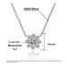 S Pure Silver D Color Mosonite Sunflower Necklace with Advanced Design Sense, Light Luxury temperament, Clawbone Chain_ipsvogv.com