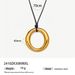 fashion simple gold plated stainless steel wax rope necklace INS Internet celebrity titanium steel vortex sweater chain_ipsvogv.com