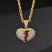 Minimalist fashionable OL American hip-hop necklace for men personalized inlay and niche design, Cuban chain with a_ipsvogv.com